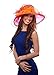 Greatlookz Fashion Saratoga Sweetheart Two Tone Organza Derby Hat with Flower