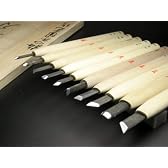 梅心子圀光 彫刻刀 10本組 桐箱入  BSC-10