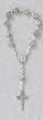 One Decade Finger Rosary with St. Benedict Emblems, Crosses, and Crucifix - MADE IN ITALY