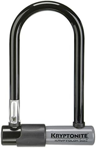 Kryptonite Kryptolok Series 2 Mini Bicycle U-Lock with Transit FlexFrame Bracket
