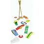 Brightly coloured wooden children's Crazy Golf