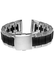 Steel and rubber bracelet for the luminox 3100 series dive watches