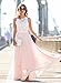 Doreen Womens Vintage Chiffon Prom Gown Formal Bridesmaid Party Wedding Dress Size XXL