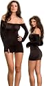 Black Mini Dress Clubwear Set