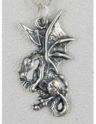 A Mischievous Little Sterling Silver Dragon ...Jewelry Made in America