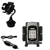 Garmin Edge 305 Auto Cup Holder with Car Charger - Uses Gomadic TipExchange