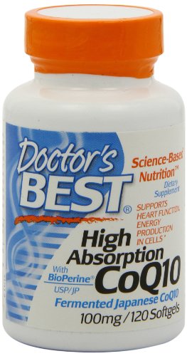 Doctors Best High Absorption Coq10 w/ BioPerine (100 mg), 120 Soft gels