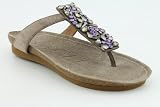 Apepazza Women's Rame Flat Sandal,Taupe,8.5 M US