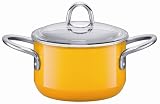 Silit 2-Quart High Casserole with Lid, Crazy Yellow