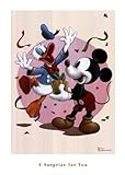 IMAGE OF A Surprise for You MUSEUM WRAP CANVAS Print With Added Heavy BRUSHSTROKES Walt Disney 24x34
