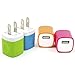 Magic-T Bundle of 4 USB Travel Home 1.0 AMP Power Adapter Wall Charger Plug for iPhone 6/6 plus 5S 5 4S Samsung Galaxy S7 S6 S5 HTC One M8 LG G2 G3