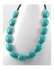 Cotton Turquoise Necklace