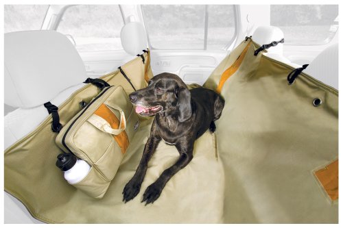 Kurgo Wander Hammock Seat Cover, Khaki Orange 