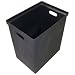 Forte 8002035 Plastic Internal Hard Bin Liner, 21.5" Length x 15.5" Width x 23" Height, Black