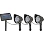 SOLAR FLOODLIGHT 3PK W/REMOTE