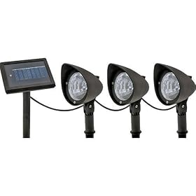 SOLAR FLOODLIGHT 3PK W/REMOTE