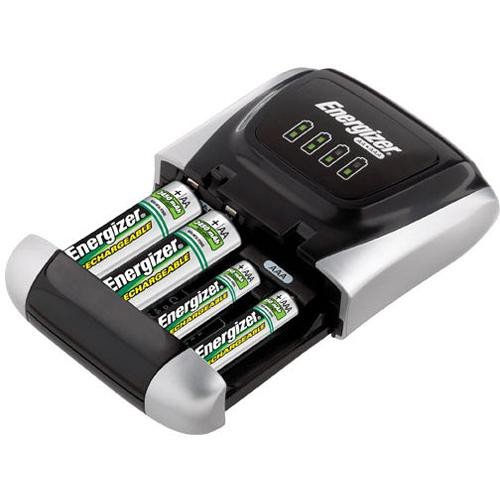Energizer Compact Charger With 2 AA and 2 AAA NiMH Rechargeable Batteries (2AA / 2AAA + Charger)