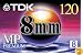 TDK P-120HS Premium 8mm Cassette