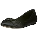 Buffalo London 207-11662 kid leather black 01, Damen Ballerinas, schwarz, (black 1)