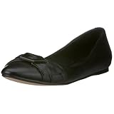 Buffalo London 207-11662 kid leather black 01, Damen Ballerinas, schwarz, (black 1)