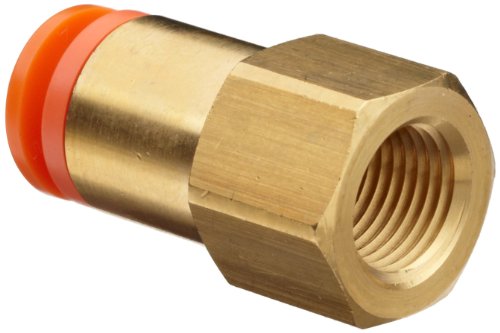SMC KQ2F07-35A Brass Push-to-Connect Tube Fitting, Adapter, 1/4