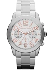 Michael Kors Mercer Chronograph Silver Dial Ladies Watch MK5725