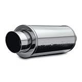 Magnaflow 14821 Polished Stainless Steel Round Muffler with Tip