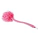 Bestrice 18in Long Handle Bath Body Back Brush Shower Nylon Mesh Scrubber Loofah Sponge Large Head (rose red)