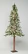 36" Pre-Lit Natural Alpine Christmas Tree - Clear Lights