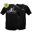 Peace Frogs Adult Black Rest In Peace Short Sleeve T-Shirt