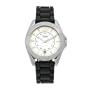 Fossil Women's AM4286 Sport Silicone Strap Silver Dial Watch