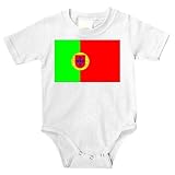 Onesie with map, Portugal, flag