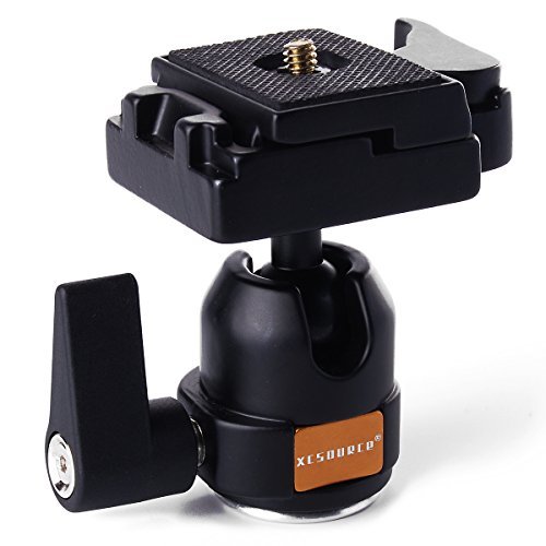 XCSOURCEÂ® Professional Ballhead with Quick Release Plate for Monopod Tripod Camera Canon 70D 60D 700D 650D 600D 1100D Nikon D7100 D7000 D5200 D5100 D3200 Pentax LF24