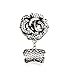 Alloy Rose Flower Accessories Set for Jewellery Scarves Christmas Gift ,Pt-620