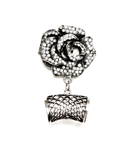 Alloy Rose Flower Accessories Set for Jewellery Scarves Christmas Gift ,Pt-620