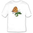 T-shirt with butterfly, hairstreak, brown, insect