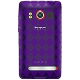 Amzer Luxe Argyle Skin Case for HTC EVO 4G (Purple)