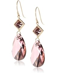 10k Swarovski Elements Pear Earrings