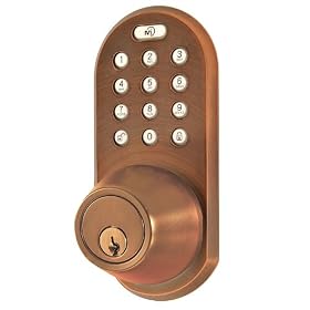3-in-1 Keyless Entry Deadbolt With RF Remote Control and Touchpad Lockset, Oil Rubbed... by Morning Industries