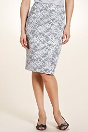 Per Una Metallic Print Pencil Skirt