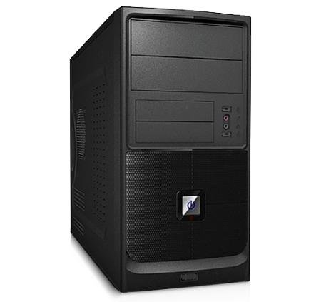 Foxconn Black Micro Atx Tower Computer Case With 350w Power Supply Thermally Advantaged Chassis