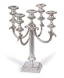 Grehom Kerzenhalter (2er-Pack) - Silver Fountain; Eleganter Armleuchter; Hergestellt aus Messing; Kerzenst�nder