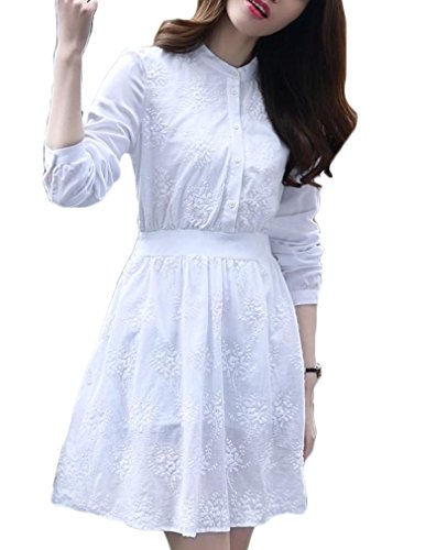 (ディーコッテ)D'Kotte 花柄 ひざ 丈 ワンピース 長袖 リゾート ワンピ フレア aライン マキシ　レディース neax250