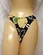 Distinctive Thong Bikini Bottom Junior Sizes Hot Prints in Medium Time Is Running Out