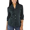 Converse&reg; One Star&reg; Asymmetrical Ruffle Top - Green/Blue Check