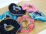 【プチプラ♪エスニックアクセ】モン族刺繍・シュシュ