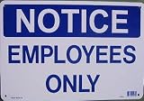 American Sign Notice Employee 1000