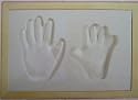 Familien + Baby Gipsset Handabdruck Fussabdruck Gips Familien-Druck