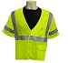 Global Glove GLO-011VFR Modacrylic Class 3 Safety T-Shirt with 3M 8935 FR Reflective, Fits 4X-Large and 5X-Large (Case of 50)