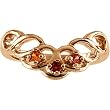 14K Rose Gold Mother's Ring - 3 Gemstone -- YOU CHOOSE THE COLORS!